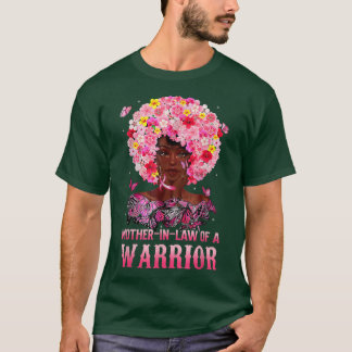 MotherInLaw Of Warrior Black Queen Breast Cancer A Tシャツ