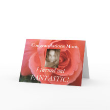 Mothers おもしろい Day Card – 自分の写真を追加！