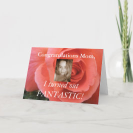 Mothers おもしろい Day Card – 自分の写真を追加！ カード