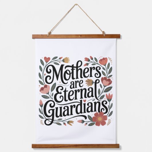 Mothers Are Eternal Guardians 吊り下げ型タペストリー (正面)