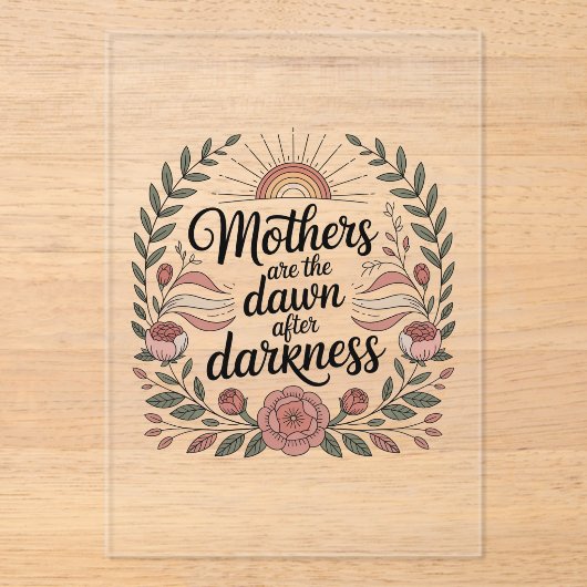 Mothers Are The Dawn After Darkness アクリル招待状 (正面)