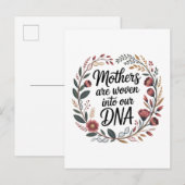 Mothers Are Woven Into Our DNA インビテーションポストカード (正面/裏面)
