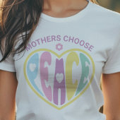 Mothers Choose Peace Heart トライブレンドTシャツ