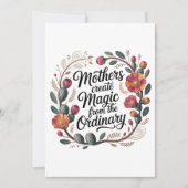 Mothers Create Magic From The Ordinary 招待状 (正面)