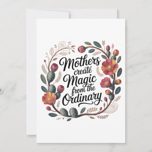 Mothers Create Magic From The Ordinary 招待状 (正面)