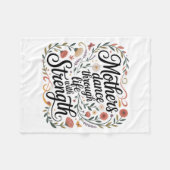 Mothers Dance Through Life With Strength フリースブランケット (正面(横))