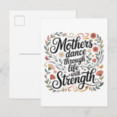 Mothers Dance Through Life With Strength 案内ポストカード (正面/裏面)