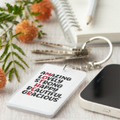 Mothers Dayの素晴らしいパーソナライズされた写真 キーホルダー (正面右)