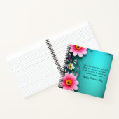 Mother's Dayメッセージ(シアンでカスタマイズ可能) ノートブック (内部)