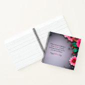 Mother's Dayメッセージ(灰色のカスタマイズ可能) ノートブック (内部)