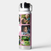Mothers Day写真数々のコラージュ名パーソナライズされた ウォーターボトル (背面)