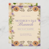 Mothers Day招待状&お知らせ花 招待状 (正面/裏面)