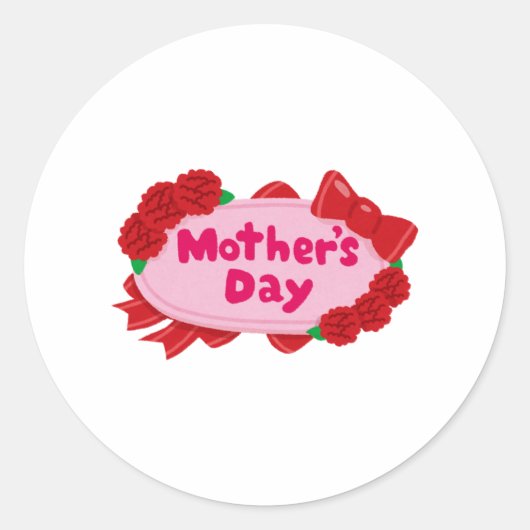 Mother's Day ラウンドシール (正面)