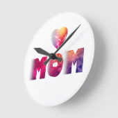 mothers day ラウンド壁時計 (傾斜)
