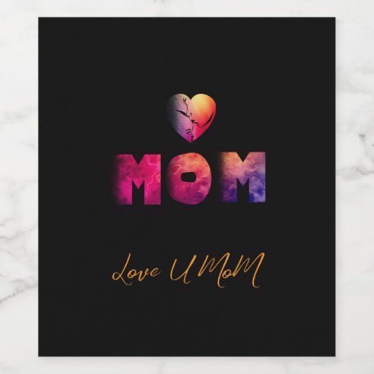 mothers day ワインラベル (シングルラベル)