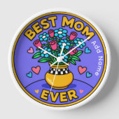 Mother's Day 10" Round Wall Clock 壁時計 (正面)