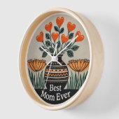 Mother's Day 10" Round Wall Clock 壁時計 (傾斜)