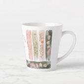 Mother's Day 2026 Brush Strokes Wildflowers  カフェラテマグ (右)
