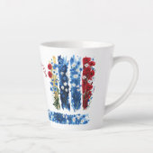 Mother's Day 2026 Brush Strokes Wildflowers Latte カフェラテマグ (右)