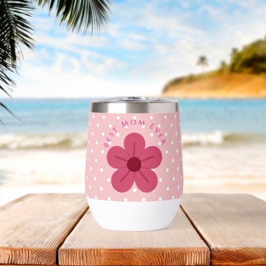 Mothers Day,Best Mom Ever, Elegant,Simple,Trendy (ビーチ (回転後))