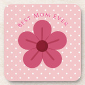 Mothers Day,Best Mom Ever, Elegant,Simple,Trendy コースター (正面)