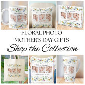 Mother's Day Best Mom Ever Floral フォトブロック