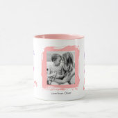 Mother's Day Best Mom Ever Photo Pink Personalized マグカップ (中央)