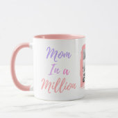 Mother's Day Best Mom Ever Photo Pink Personalized マグカップ (左)