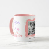 Mother's Day Best Mom Ever Photo Pink Personalized マグカップ (正面左)
