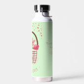 Mother's Day,Best Mom Ever, with Beautiful Flower ウォーターボトル (左面)