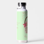 Mother's Day,Best Mom Ever, with Beautiful Flower ウォーターボトル (右面)