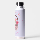 Mother's Day,Best Mom Ever, with Beautiful Flower ウォーターボトル (左面)