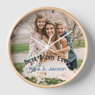 Mother's day best mum wall clock  壁時計