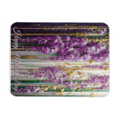 Mother's Day Blooming Wallpaper Violet Wisteria マグネット (横)