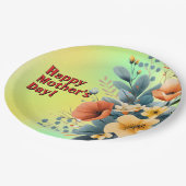 Mother's Day Boho Flowers Clipart-61983 Keychain ペーパープレート (アングル)