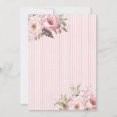 Mother's Day Brunch Tea Party Floral 招待状 (裏面)