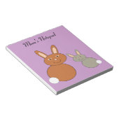 Mothers Day Bunniesカスタマイズ可能ノート ノートパッド (アングル)
