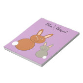 Mothers Day Bunniesカスタマイズ可能ノート ノートパッド (回転)