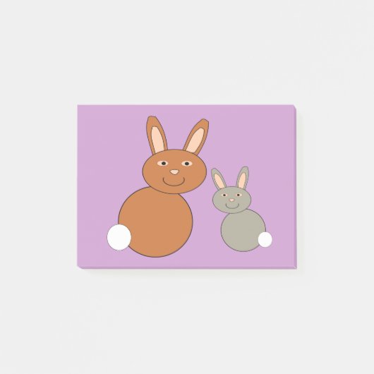 Mothers Day Bunniesノートを投稿パッド ポストイット (正面)