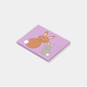 Mothers Day Bunniesノートを投稿パッド ポストイット (アングル)