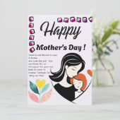 Mothers Day Card  カード (スタンド正面)