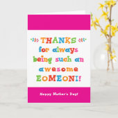 Mother's Day Card for Eomeoni カード (黄色い花)