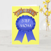 Mothers Day Card for Stepmoms - Amazing Step Mom カード (黄色い花)