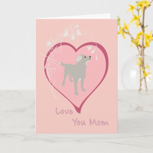 Mother's Day Card from your Dog カード (黄色い花)