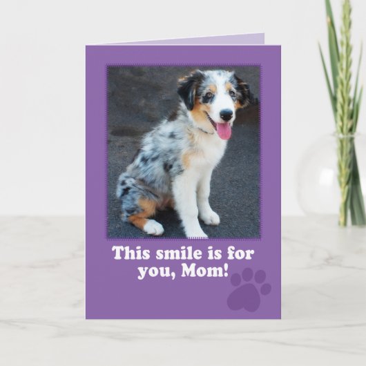 Mother's Day Card from Your Dog Photo Card カード (正面)