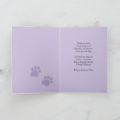 Mother's Day Card from Your Dog Photo Card カード (内部)