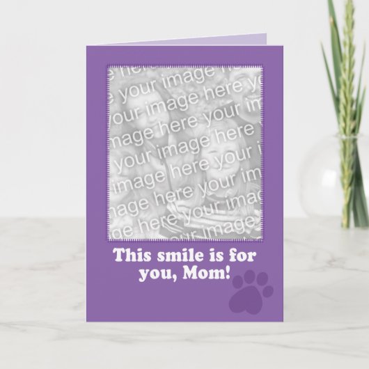 Mother's Day Card from Your Dog Photo Card カード (正面)