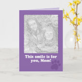 Mother's Day Card from Your Dog Photo Card カード (黄色い花)