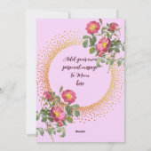 Mother's Day Card Vintage Flowers シーズンカード (裏面)