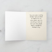 Mother's Day Card with Flowers カード (内部)